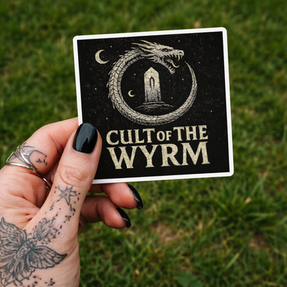 Cult of the Wyrm Sigil 3" x 3" Vinyl Sticker