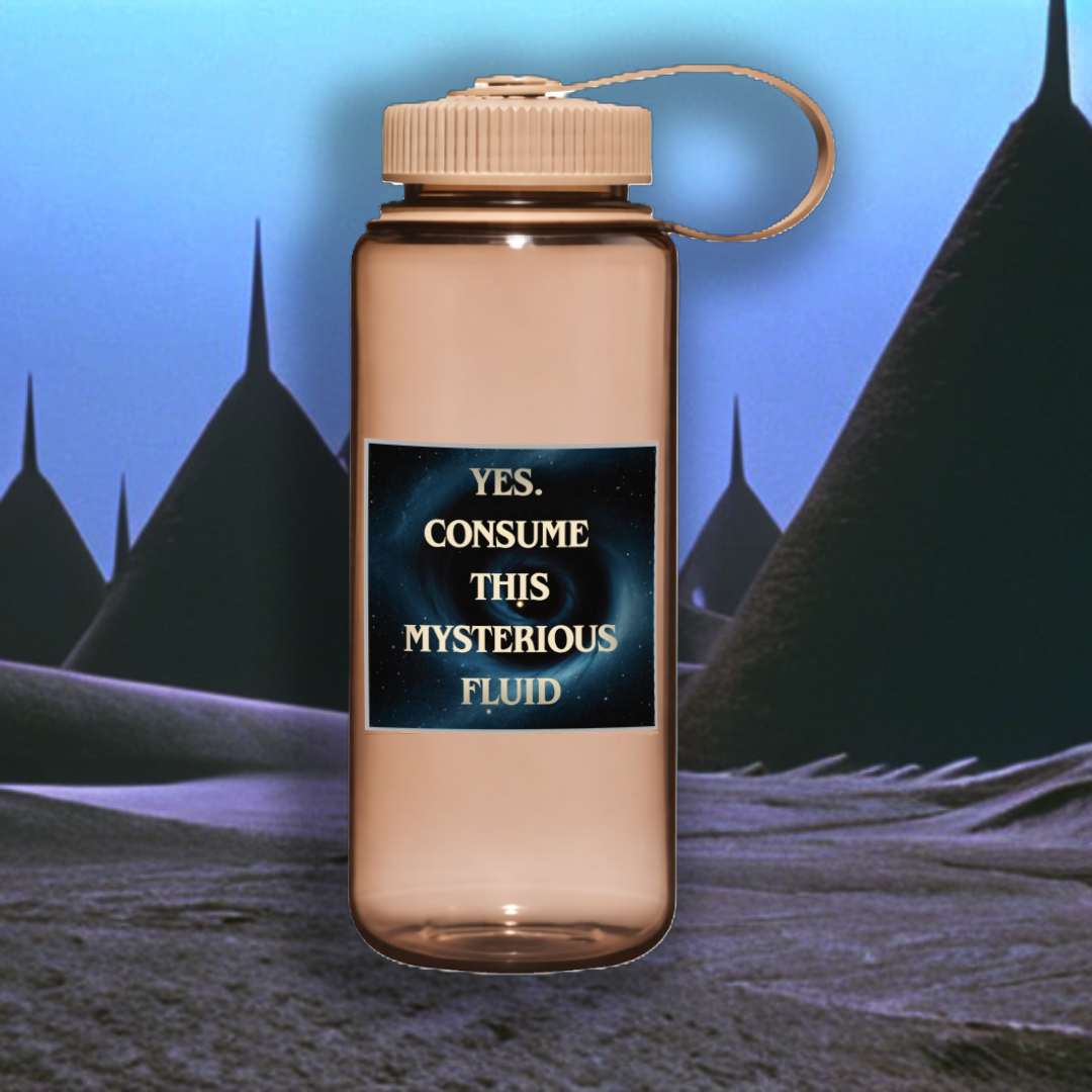 Yes. Consume This Mysterious Fluid  3" × 3" Vinyl Sticker