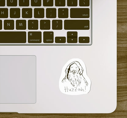 “Huzzah!” 3"x3" Vinyl Sticker