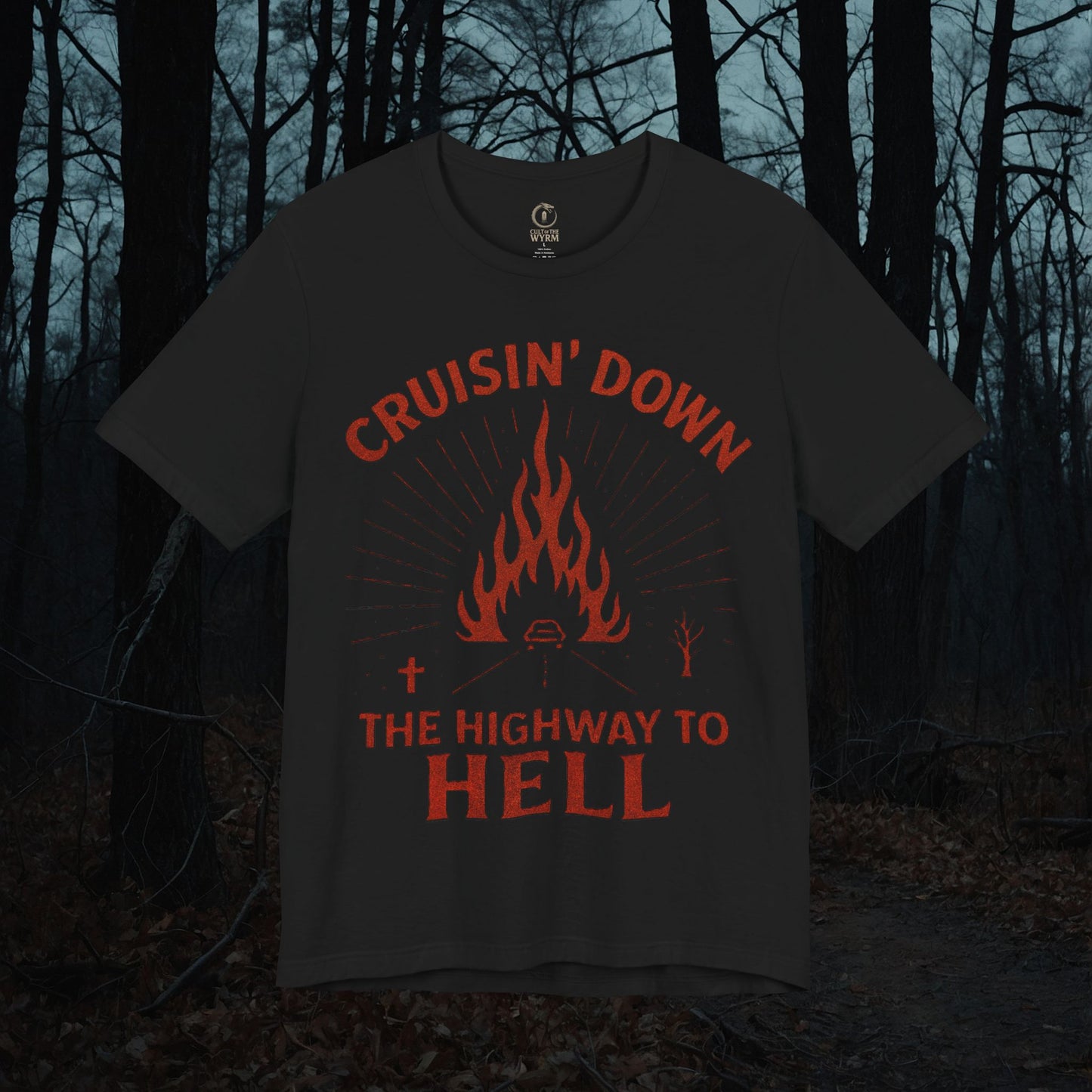 Cruisin' Down The Highway To Hell Tee  Tee